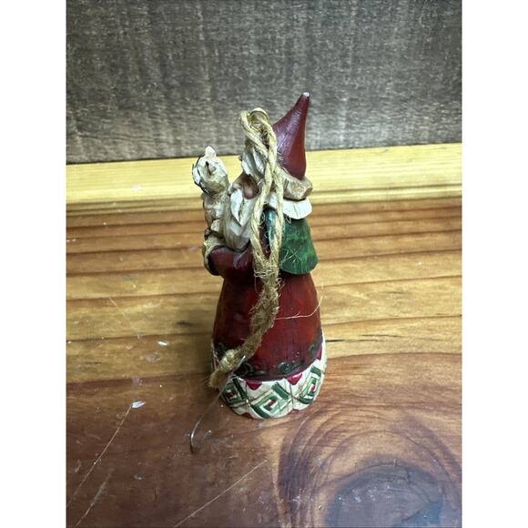 Jim Shore Heartwood Creek Santa Claus with Cat Ornament Christmas 2002 - 3.5” - Picture 4 of 5